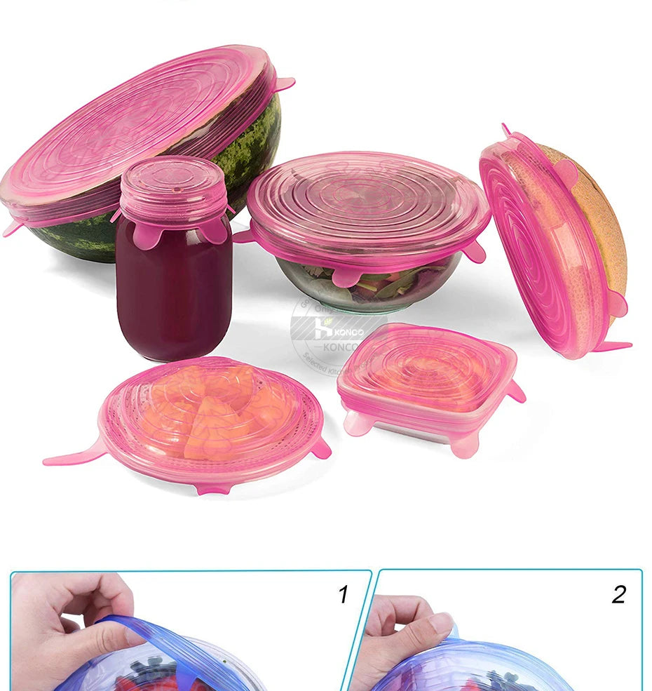 Reusable Silicone Stretch Lids