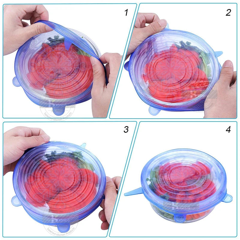 Reusable Silicone Stretch Lids