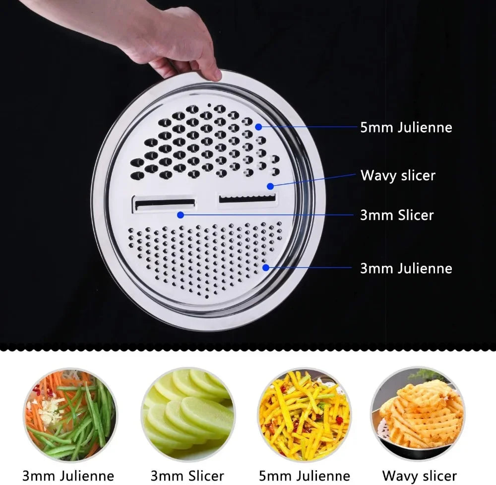 Vegetable Slicer & Grater with Drain Basket