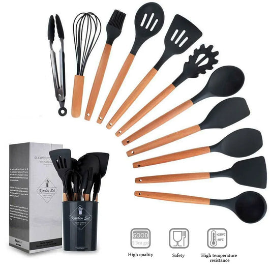 Piece Silicone Kitchen Utensil Set