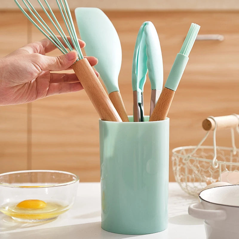 Piece Silicone Kitchen Utensil Set