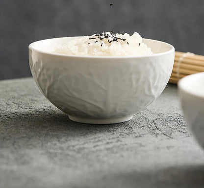 White Porcelain Rice Bowl