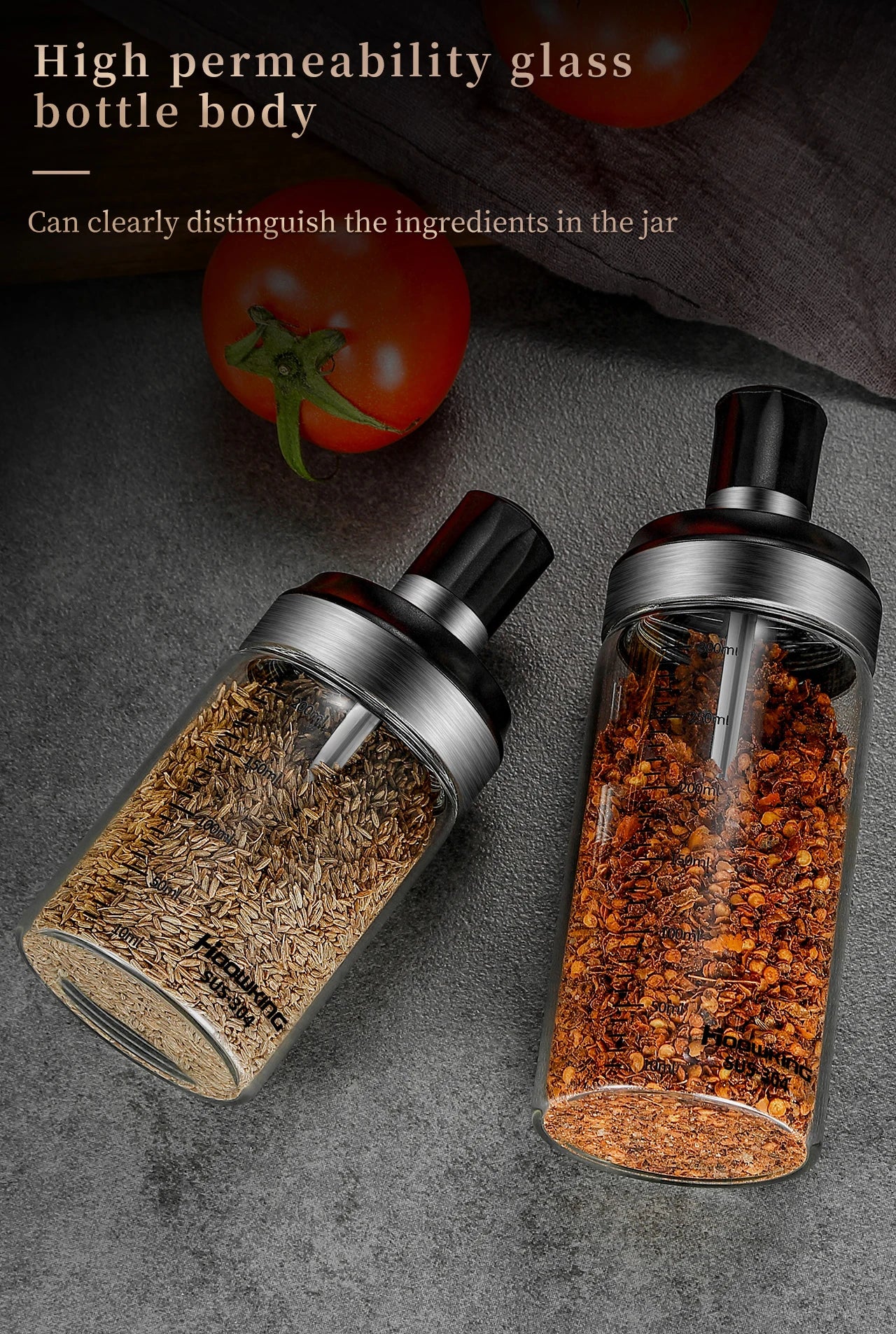 Spice Jar Organiser With Spoons