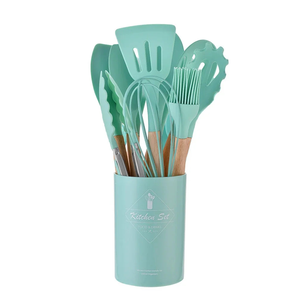 Piece Silicone Kitchen Utensil Set