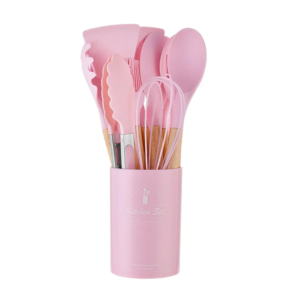 Piece Silicone Kitchen Utensil Set