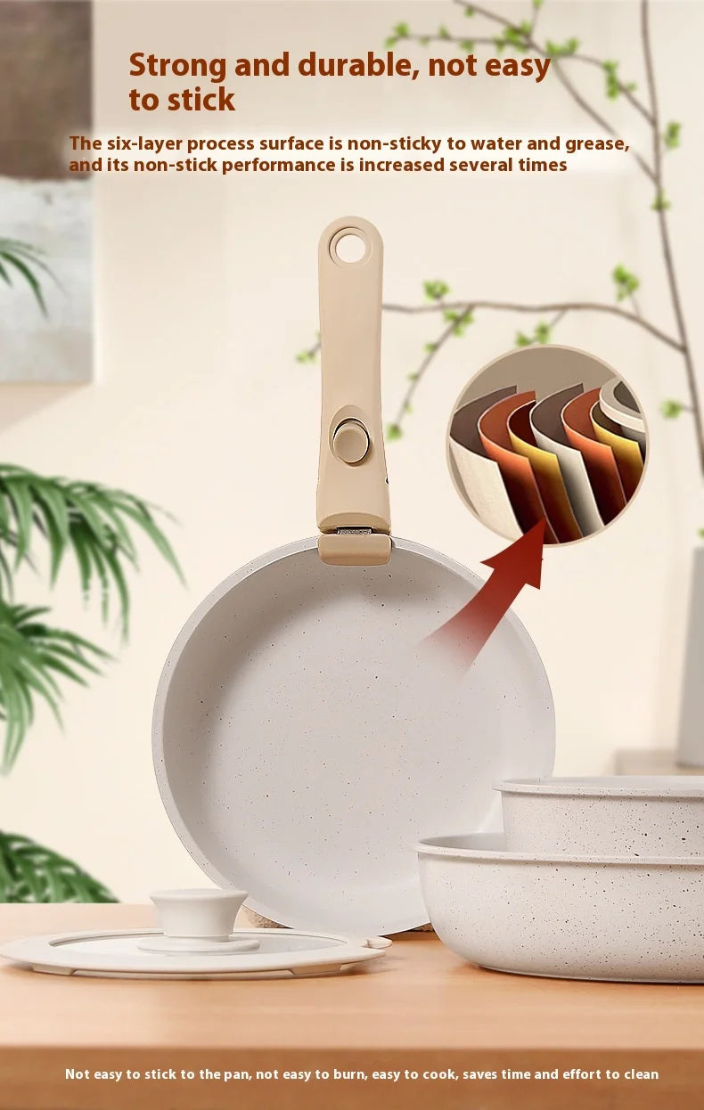 Removable Handle Kitchen Cookware Set