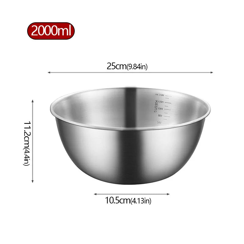 Stainless Steel Salad Basin