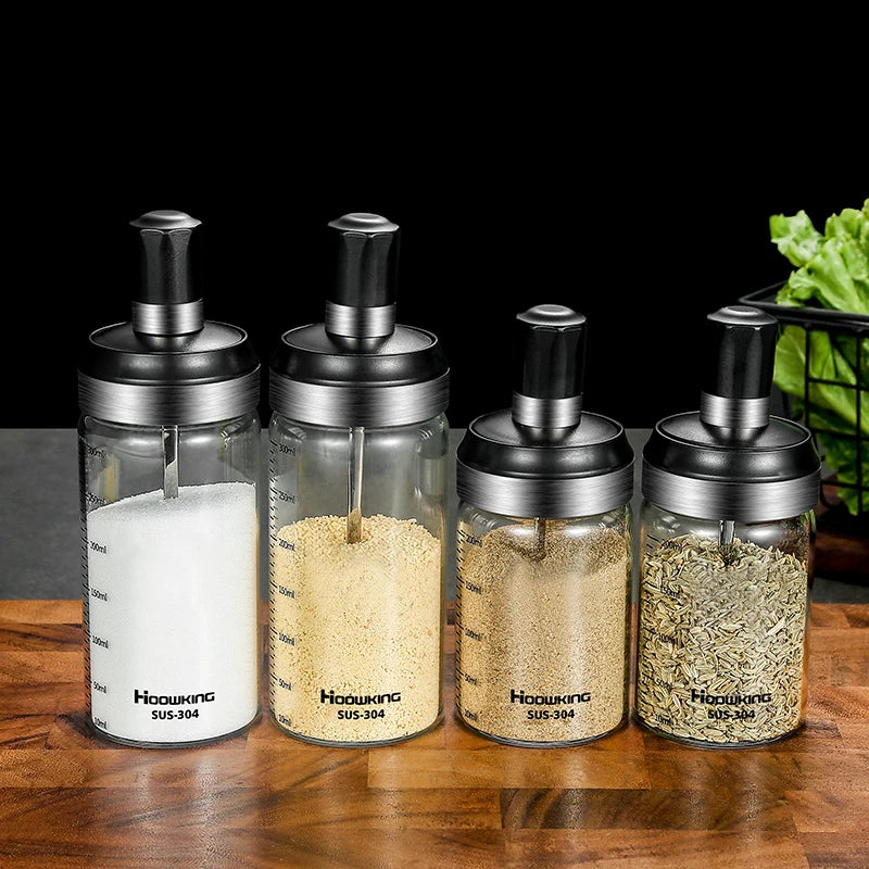 Spice Jar Organiser With Spoons