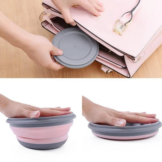 Piece Silicone Folding Lunch Box Set