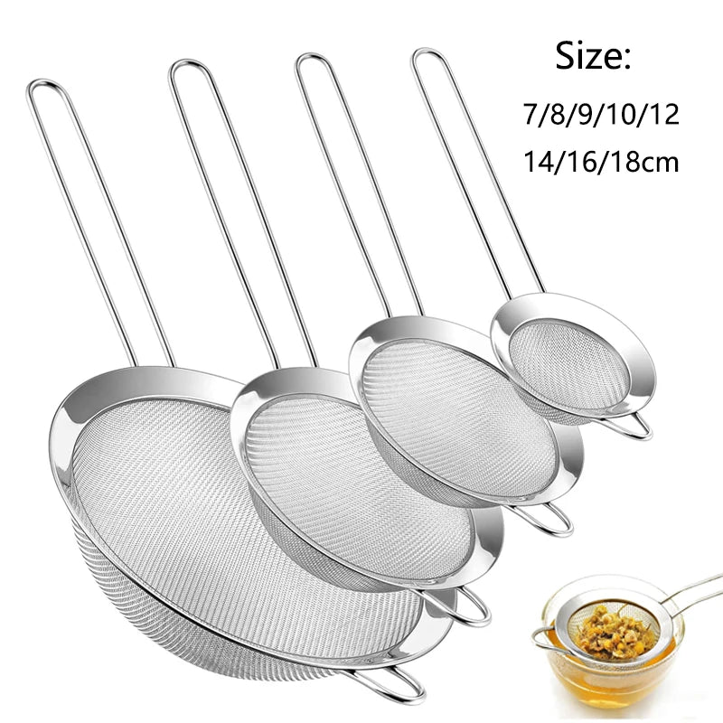 Stainless Steel Fine Mesh Strainer Set