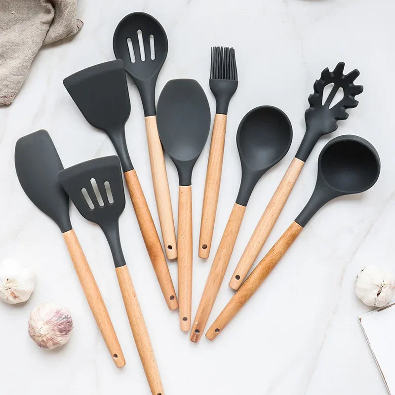 Piece Silicone Kitchen Utensil Set