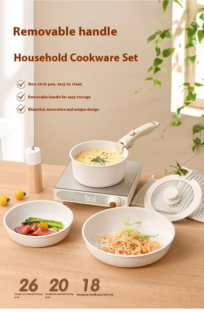 Removable Handle Kitchen Cookware Set