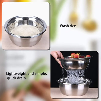 Vegetable Slicer & Grater with Drain Basket