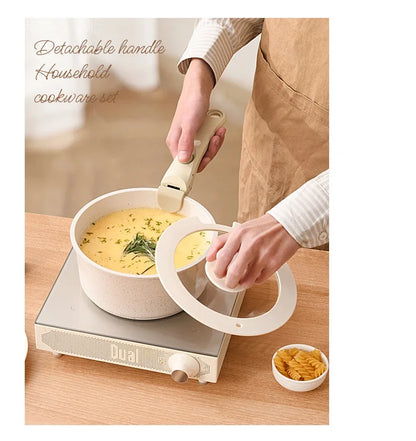 Removable Handle Kitchen Cookware Set