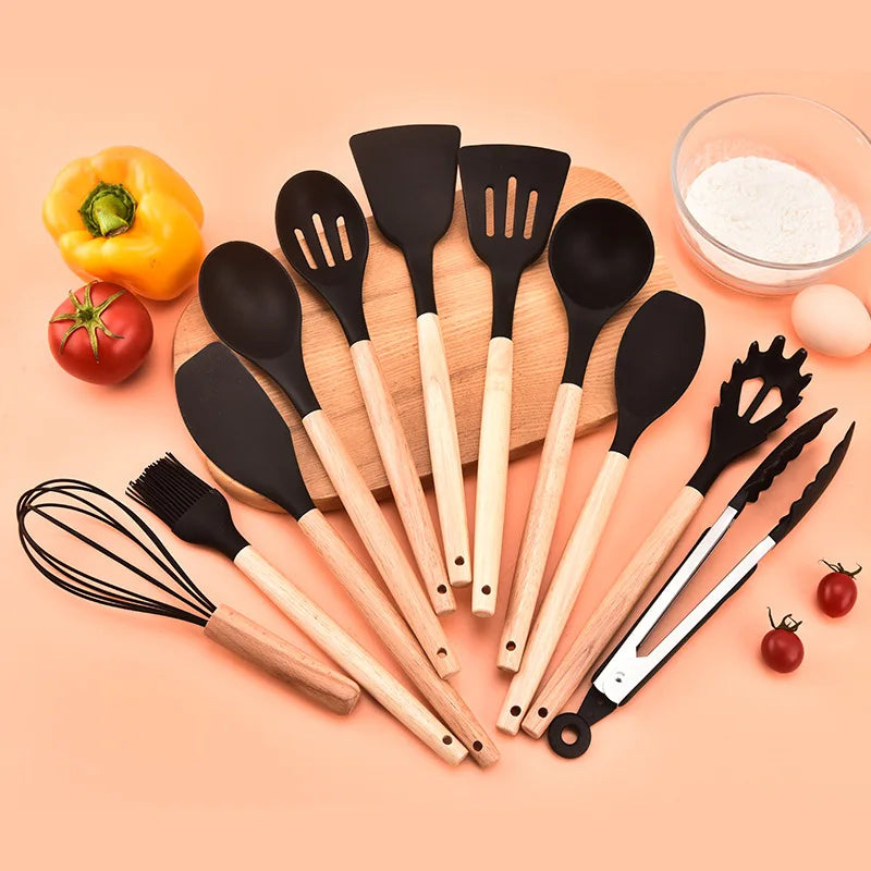 Piece Silicone Kitchen Utensil Set