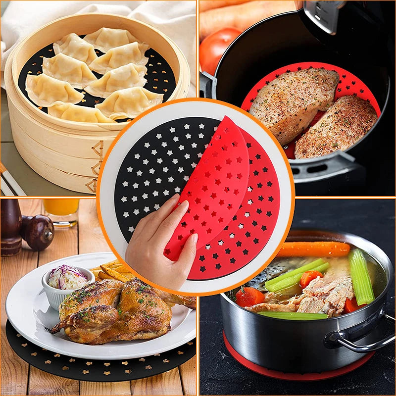 Reusable Silicone Air Fryer Mat