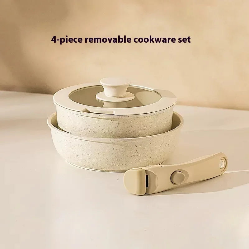 Removable Handle Kitchen Cookware Set