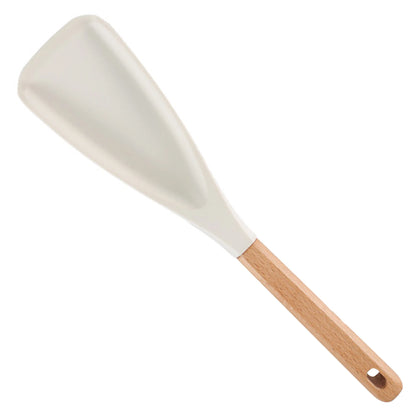 Silicone Cooking Spoon with Wooden Handle