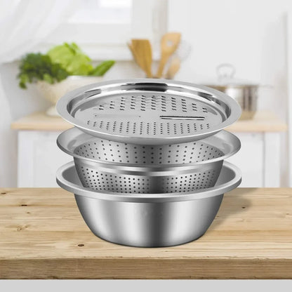 Vegetable Slicer & Grater with Drain Basket