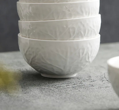 White Porcelain Rice Bowl