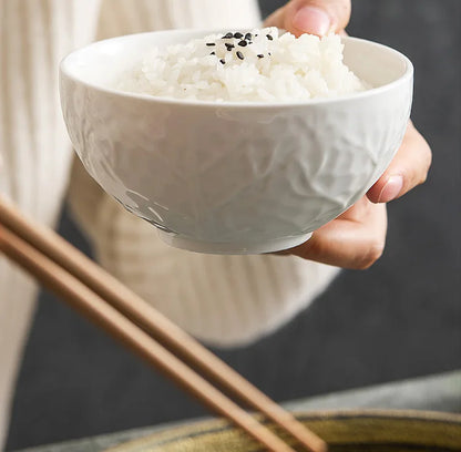 White Porcelain Rice Bowl