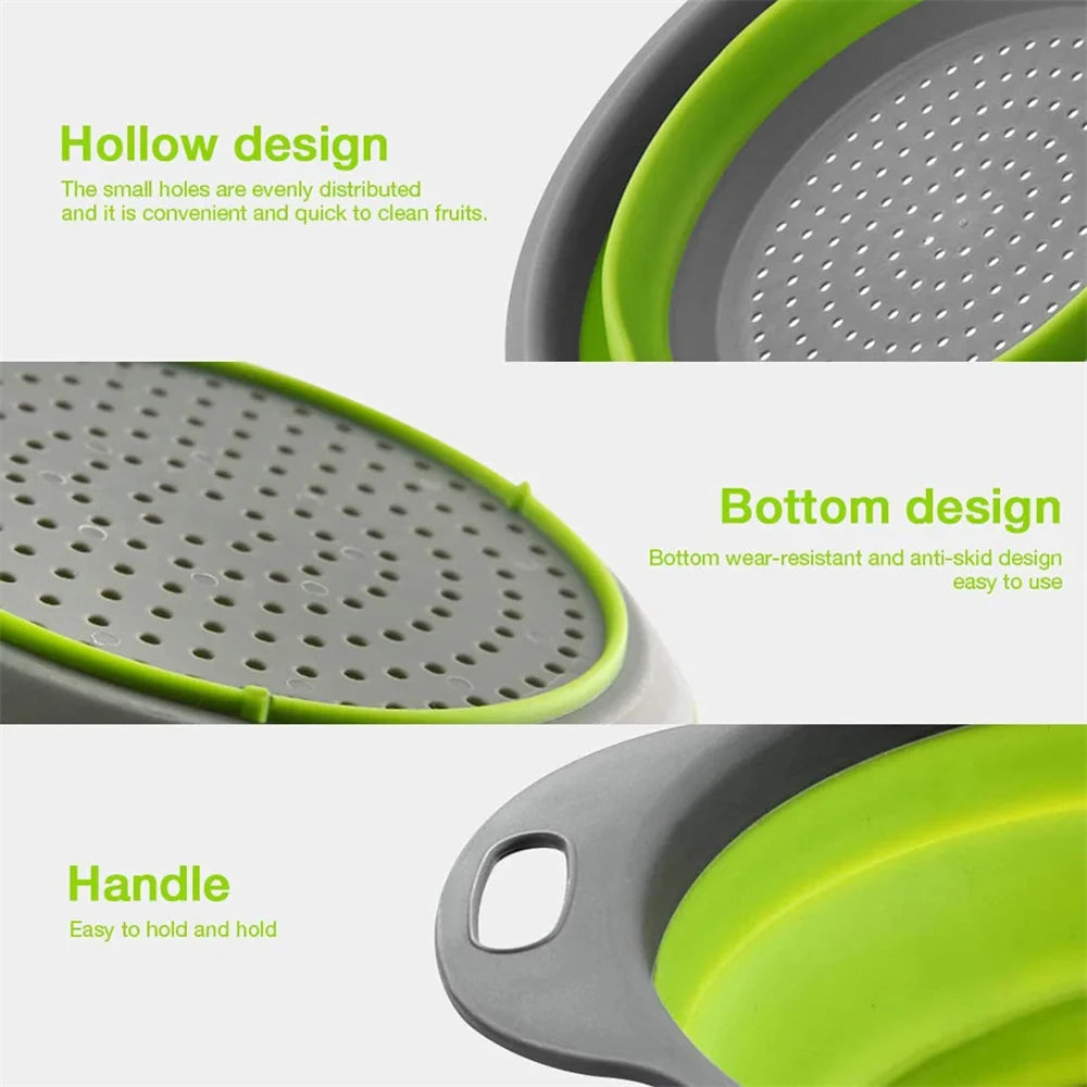 Folding Round Colander