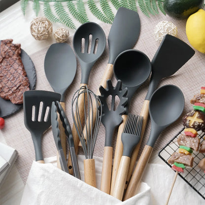 Piece Silicone Kitchen Utensil Set