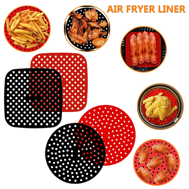 Reusable Silicone Air Fryer Mat