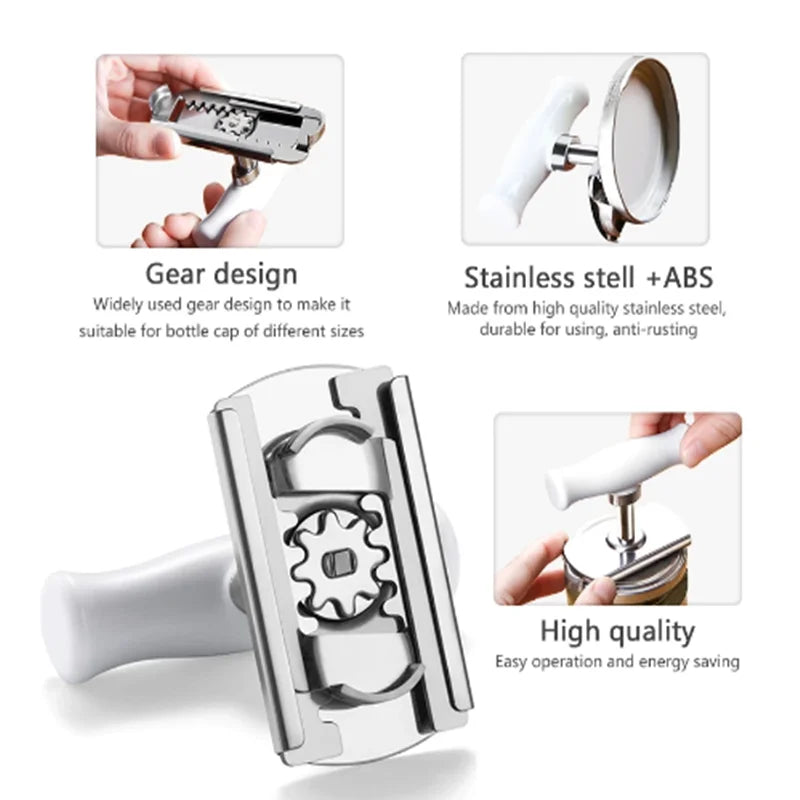 Adjustable Multi-Function Bottle Cap Opener