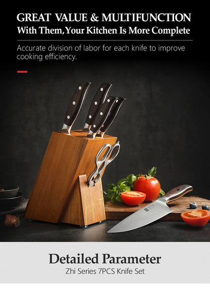 Xinzuo Professional 7-Piece Knife Set