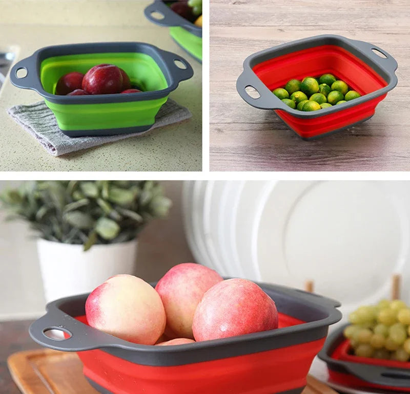 Silicone Collapsible Fruit & Vegetable Colander