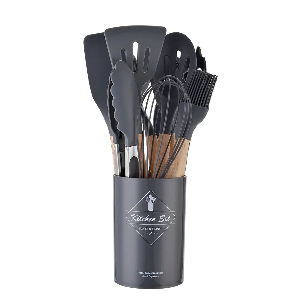 Piece Silicone Kitchen Utensil Set