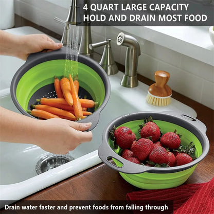 Folding Round Colander